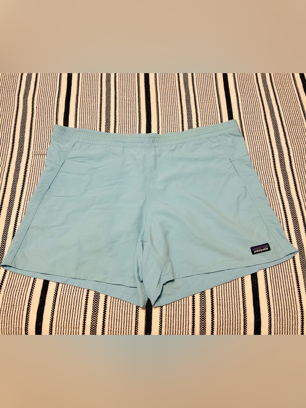 Patagonia Light Blue Women's 4” Baggies